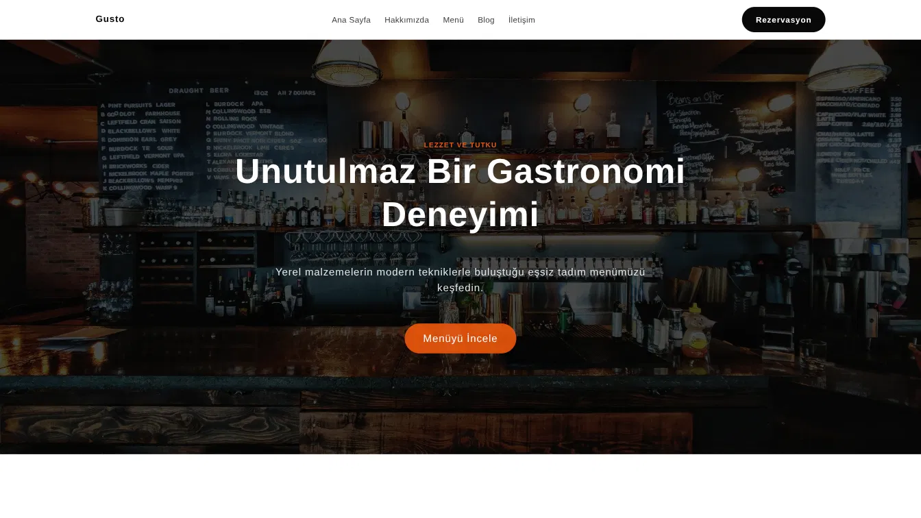 Gusto teması önizlemesi