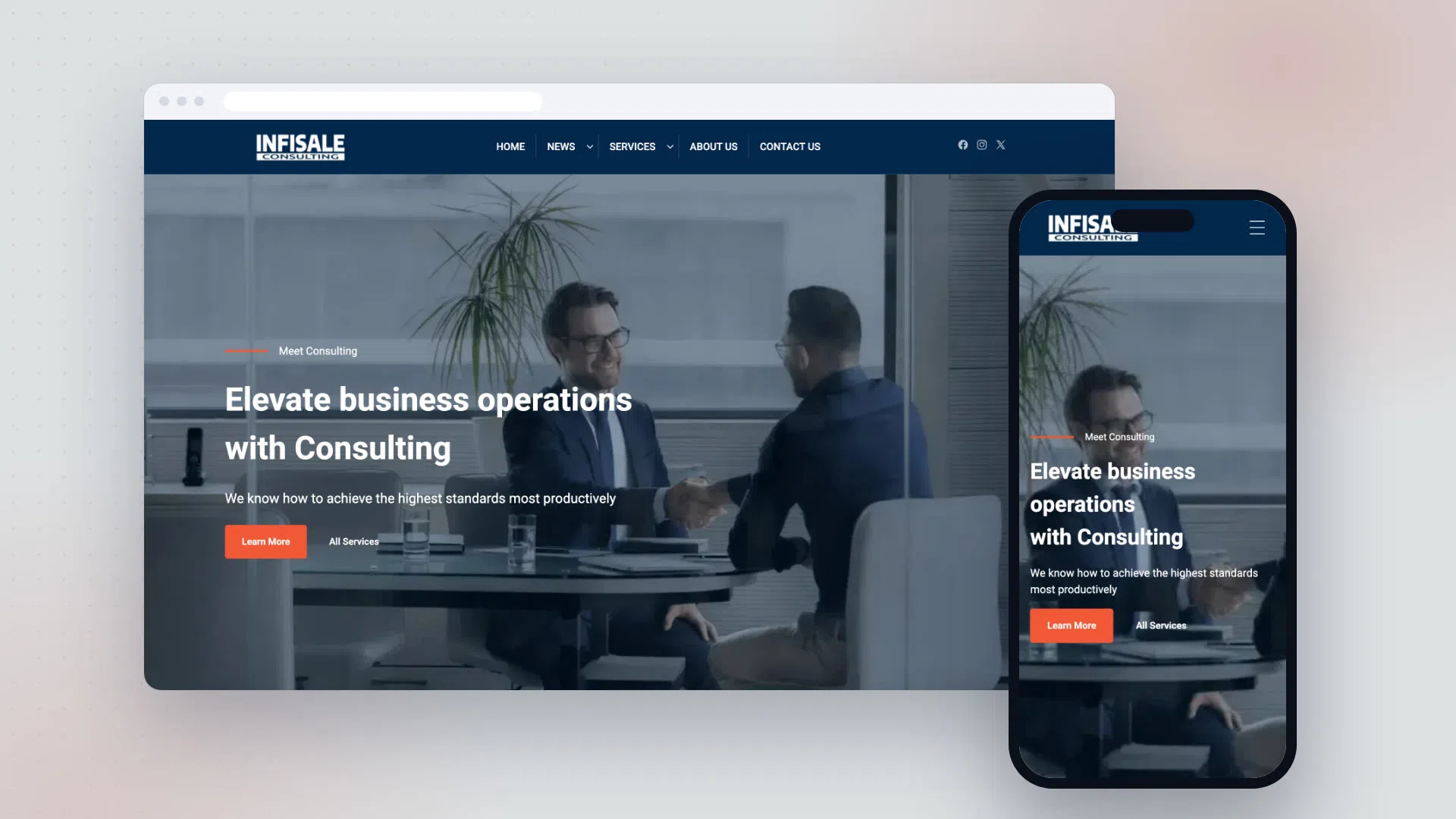 Consulting teması önizlemesi