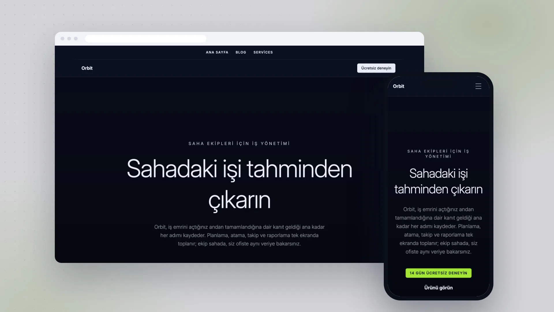 Orbit teması önizlemesi